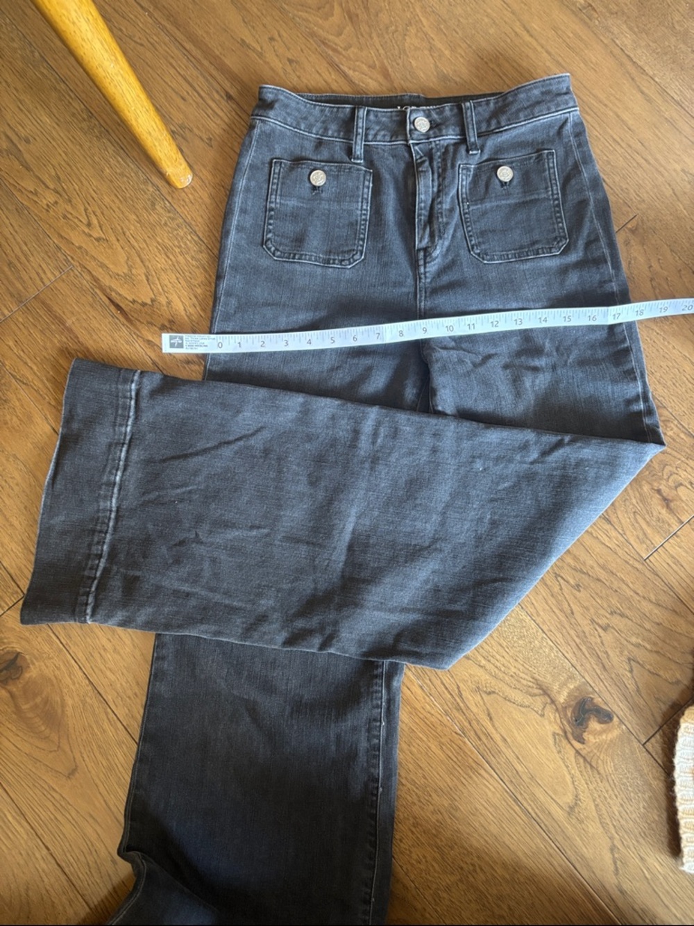 J. Crew High-Rise Black Women's Jeans with Front Patch Pockets